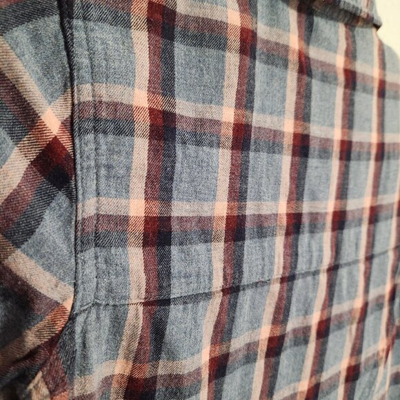 Marine Layer Plaid Button Down Shirt XS - Picture 5 of 6